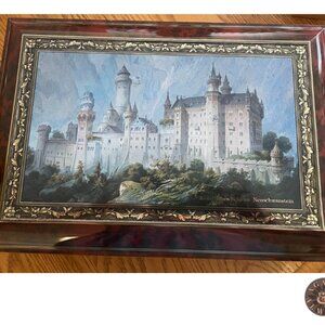 Vintage 1998 Lambertz Schloss Neuschwanstein Castle Cookie Tin